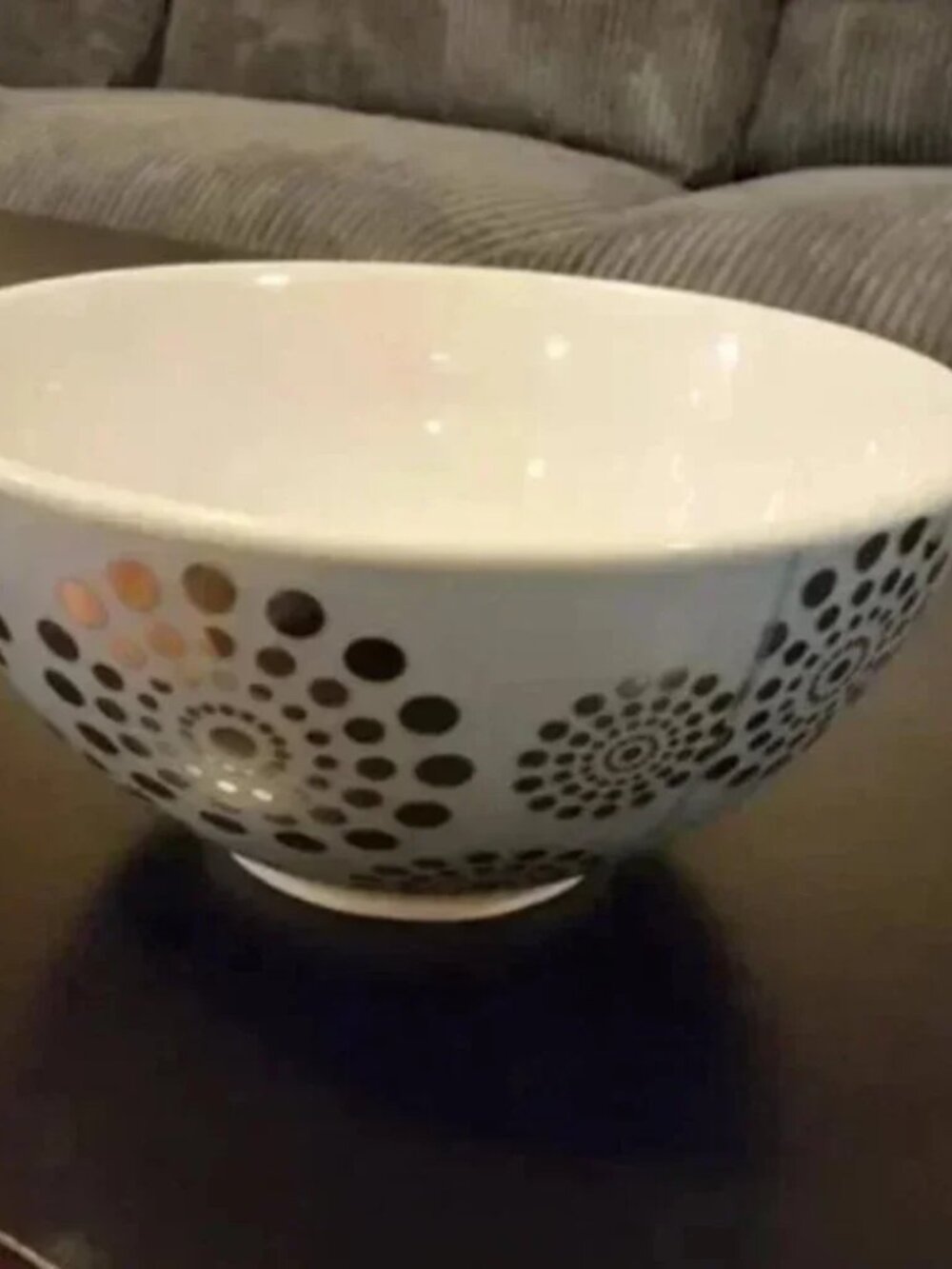 Blue and Silver Decorative Bowl